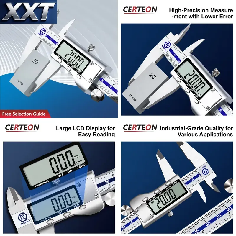 Digital Caliper 150Mm Stainless Steel - XXT 스테인리스 스틸 디지털 캘리퍼 LCD
