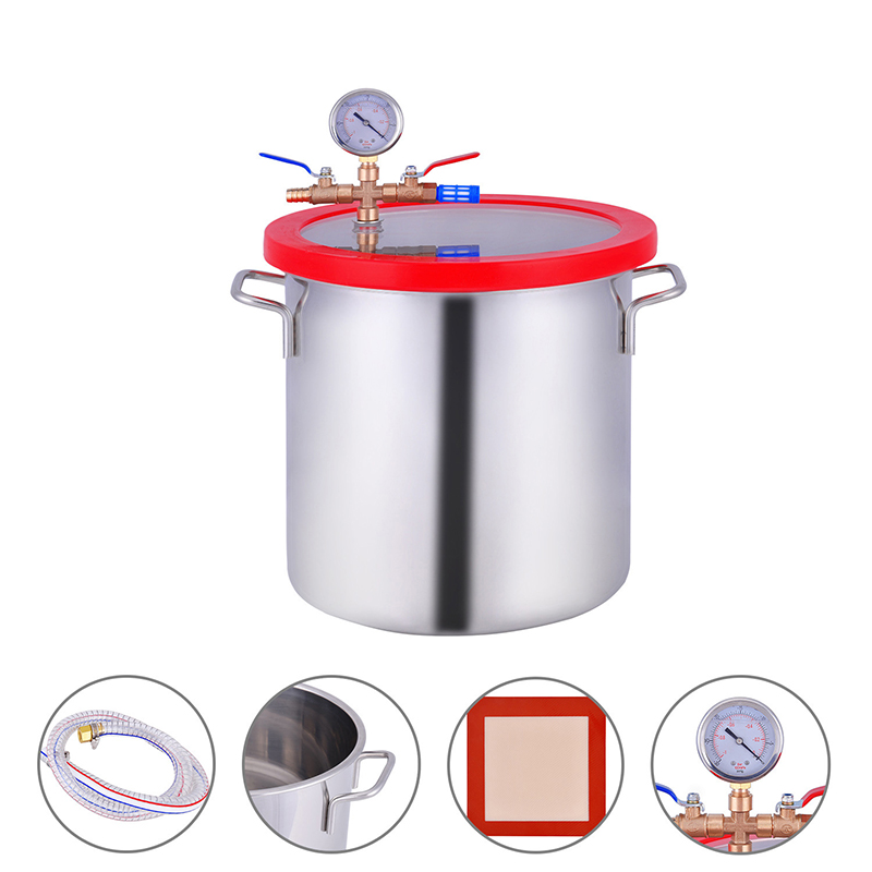 Vacuum Chamber Kit With Pump - 7.2L/12L/20L 스테인리스 스틸 진공 탈기 챔버