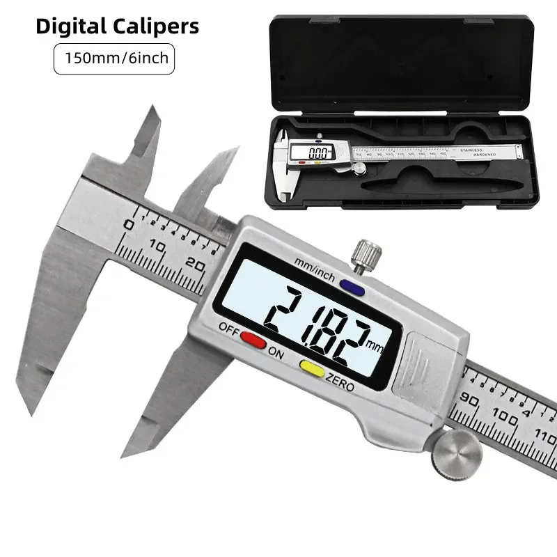 Digital Caliper 150Mm Stainless Steel - 측정 도구 스테인레스 스틸 디지털 캘리퍼스