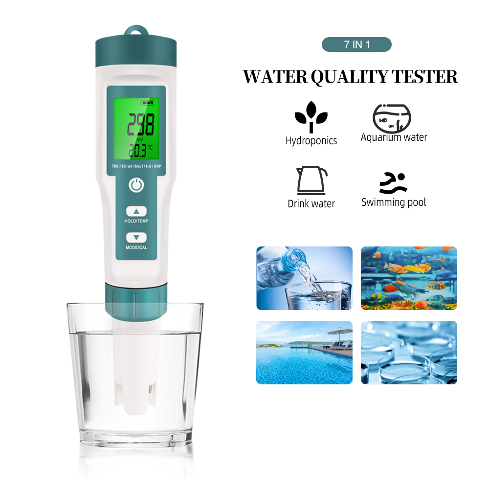 Ph Meter Digital Water Tester - 7 In 1 디지털 수질 테스터