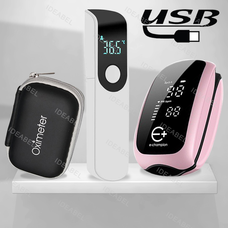 Pulse Oximeter Fingertip Rechargeable - 충전식 의료용 산소포화도 측정기 스트랩 랜야드