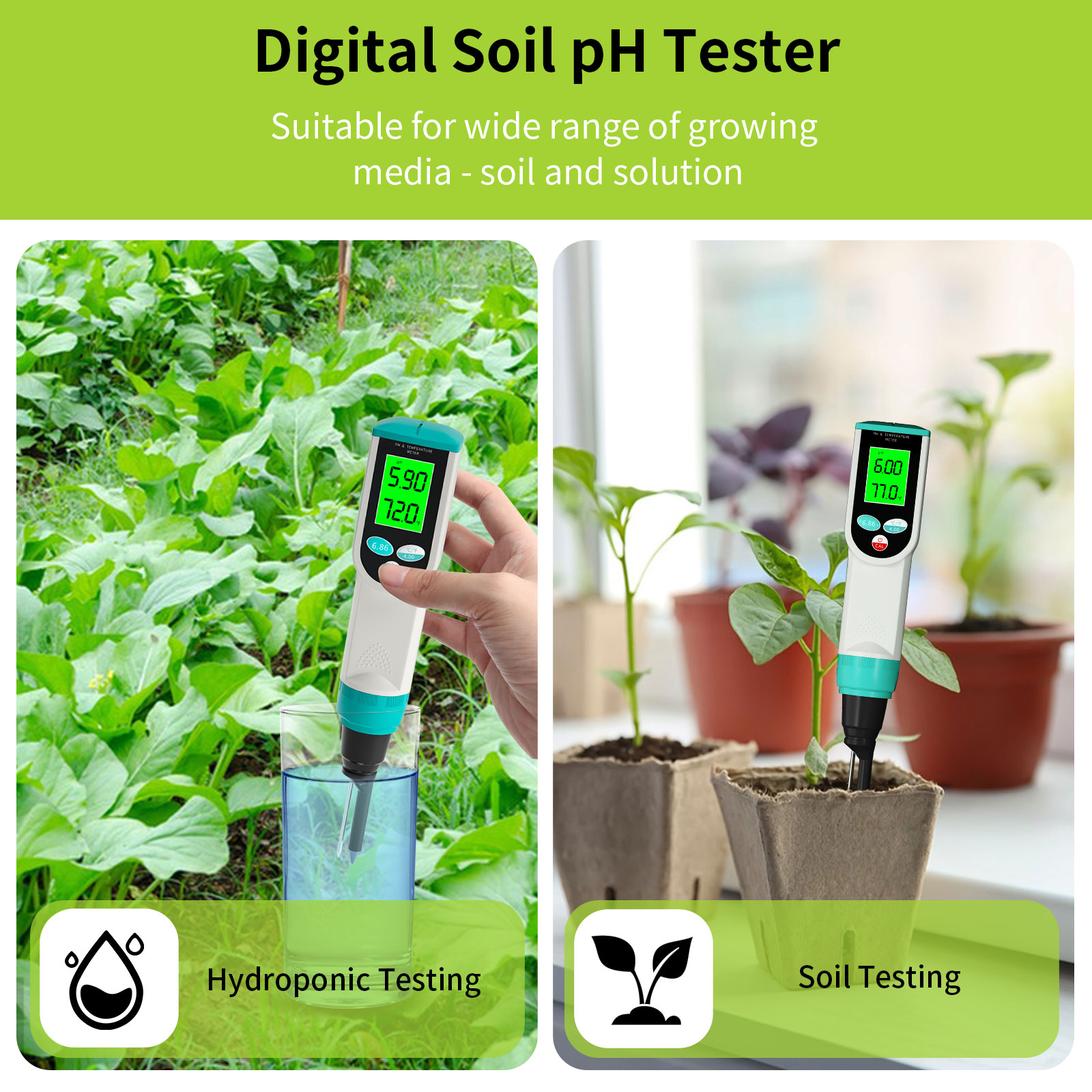 고정밀 토양 PH 측정기 0.00~14.00pH 야외  - Ph Meter Digital Water Tester 리뷰 및 가격