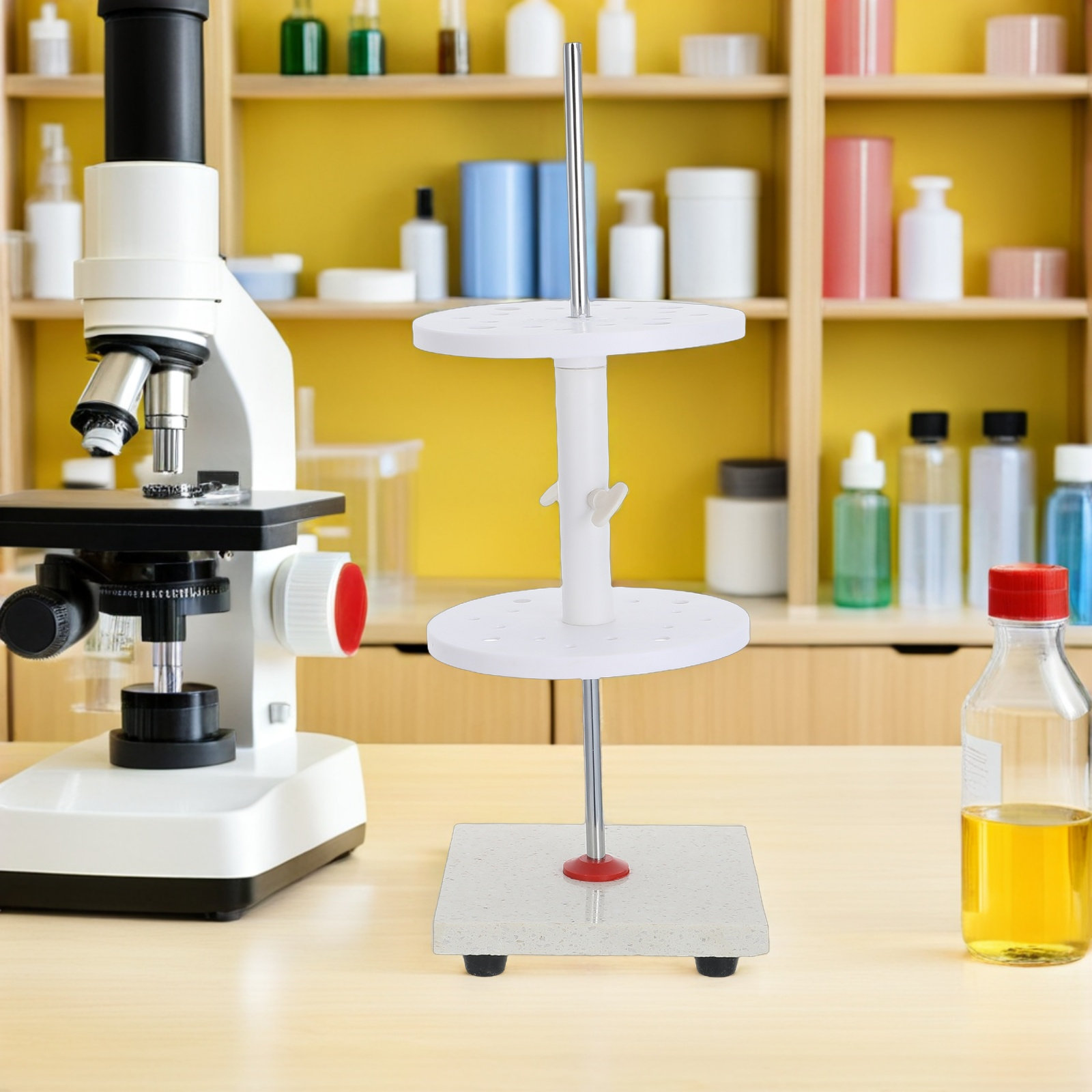 대리석 피펫 보관대, 16구 회전식, 산 및 알칼리에  - Lab Equipment 리뷰 및 가격