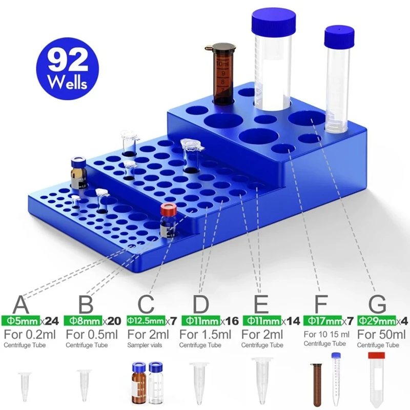다기능 테스트 튜브 랙 바이알 랙 0.2ml-50ml  - Lab Equipment 리뷰 및 가격