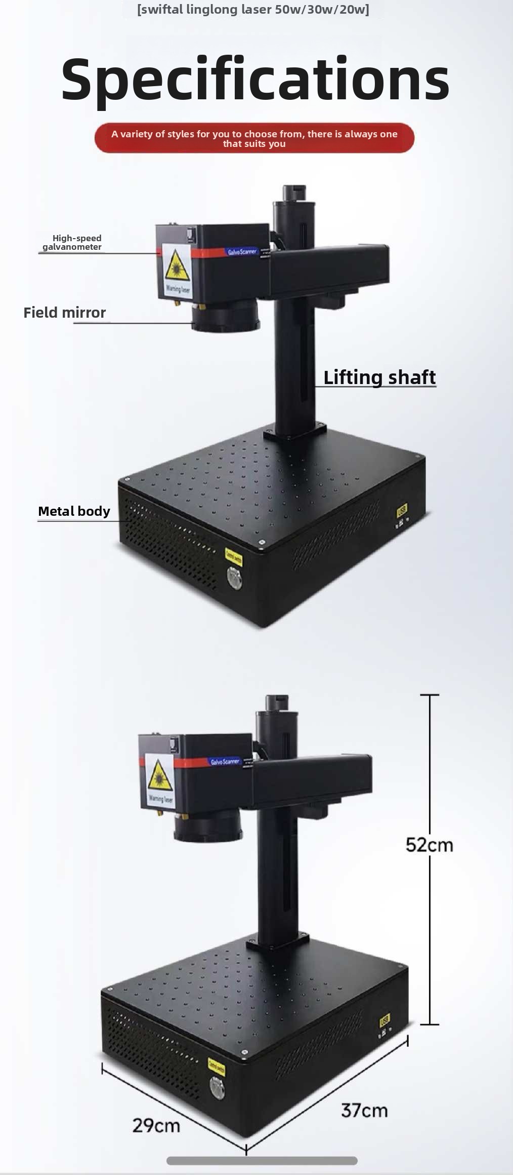 20W/30W/50W 신형 휴대용 공냉식 파이버 레이저 - Fiber Laser Marking Machine 30W 리뷰 및 가격