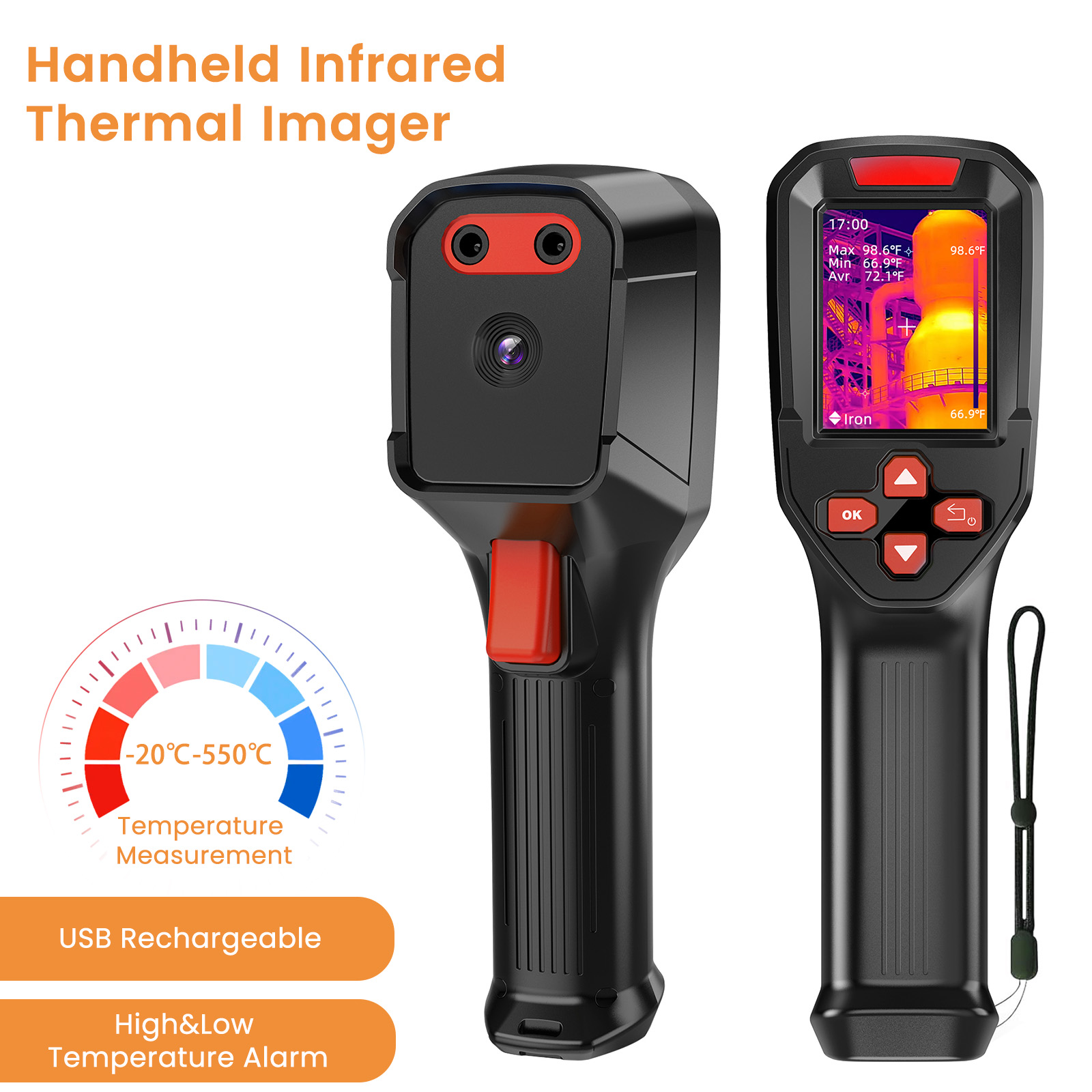 USB 충전식 열화상 카메라 HD IR 240×240  - Thermal Imaging Camera Pcb Repair 리뷰 및 가격